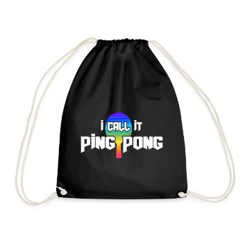 Ping-pong Tennis de table Joueur de tennis de table - Sac de sport léger - noir - Devant