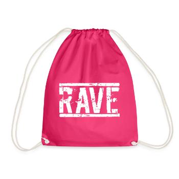Rave techno - Sac de sport léger - fuchsia - Devant