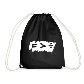 L’égalité est plus grande que le signe de division - Sac de sport léger - noir - Devant