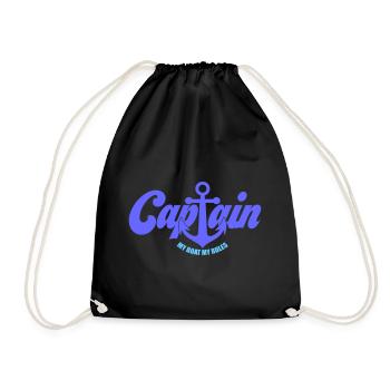 Capitaine Boot | Couleurs changeantes - Sac de sport léger - noir - Devant