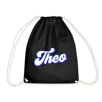 Theo | Colors changeable - Drawstring Bag - black - Front