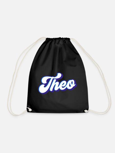 Theo | Farben änderbar - Turnbeutel - Schwarz
