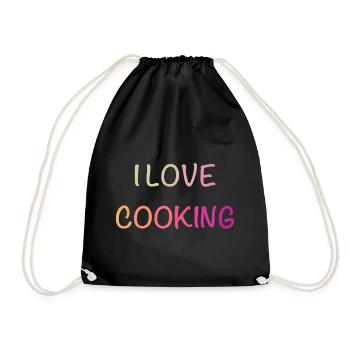 Chemise de cuisine Pastel Love - Sac de sport léger - noir - Devant