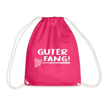angeln eisangeln guter fang fischernetz - Turnbeutel - Fuchsia - Vorne