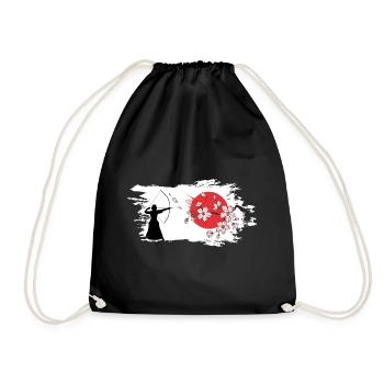 kyudo kyudomeister japanische bogenkunst Hankyu - Turnbeutel - Schwarz - Vorne