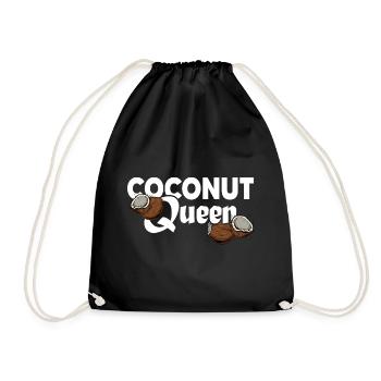 Wild Bushcraft Survival Jungel "Coconut-Queen" - Turnbeutel - Schwarz - Vorne
