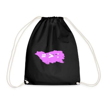 Commonality greater division - Drawstring Bag - black - Front