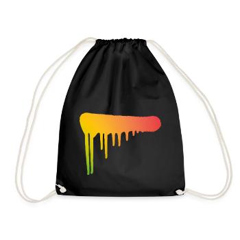 Graffiti art aérosol peut colorer les arts de la - Sac de sport léger - noir - Devant