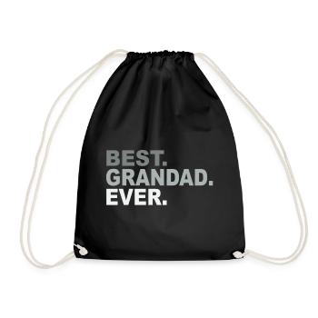 Best Grandad Ever T-shirt - Father's Day - Drawstring Bag - black - Front