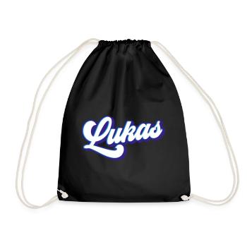 Luke | Colors changeable - Drawstring Bag - black - Front