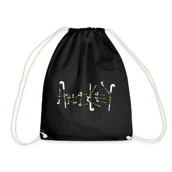 bâtons de hockey sur gazon - Sac de sport léger - noir - Devant