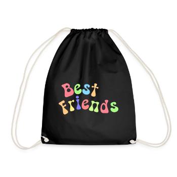 Best Friends - Turnbeutel - Schwarz - Vorne