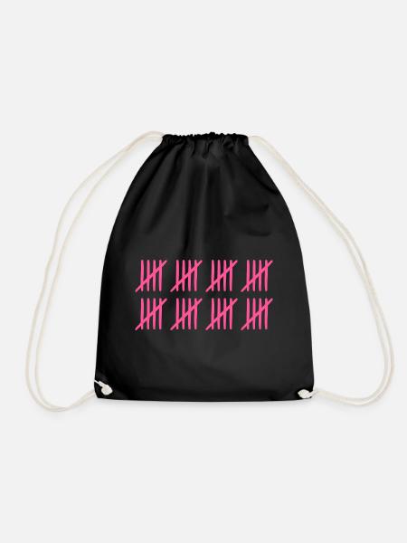 40th birthday 40th birthday - Drawstring Bag - black