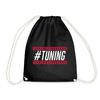 #Tuning - Drawstring Bag - black - Front