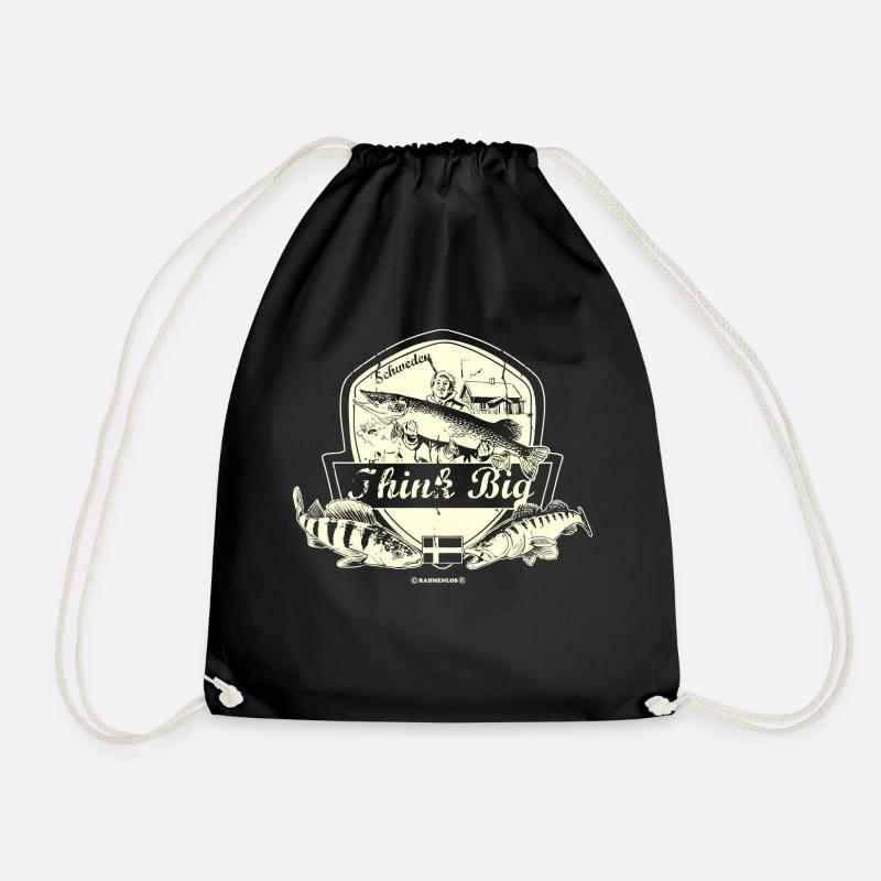 Angel Designs Think big Schweden - Turnbeutel - Schwarz