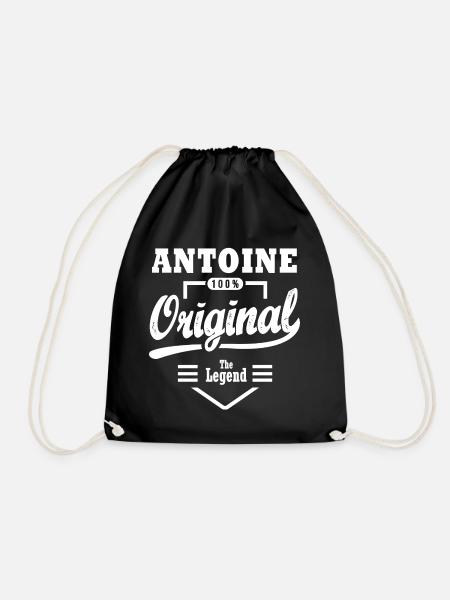 Nome ANTOINE maglietta personalizzata antoine - Sacca sportiva - nero