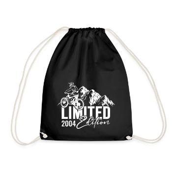 Limited Edition 2004 - Bicycle Cyclist Cycling - Drawstring Bag - black - Front