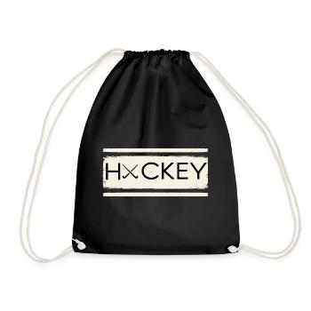 Hockey Fan Field Hockey Hockey-merch Hockey Stick - Drawstring Bag - black - Front