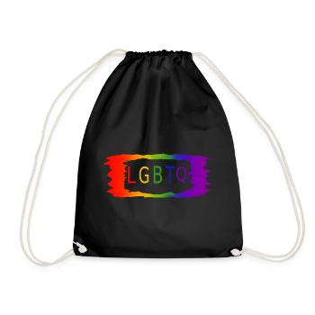 LGBTQ - Turnbeutel - Schwarz - Vorne