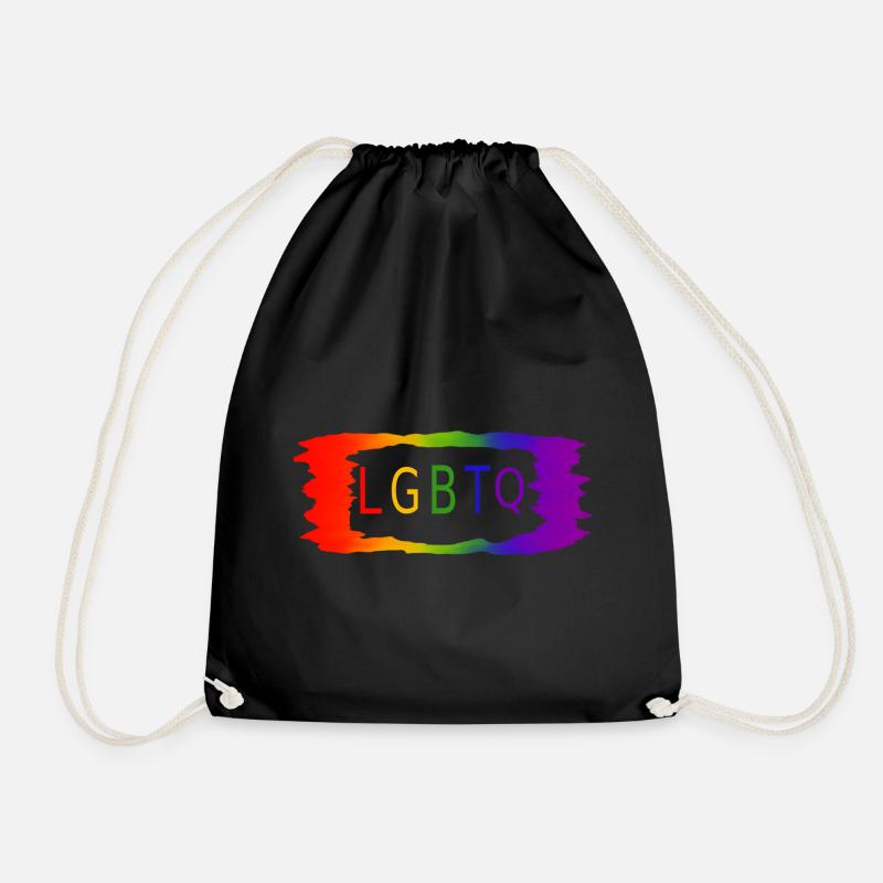 LGBTQ - Turnbeutel - Schwarz