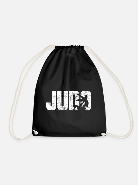 judo - Drawstring Bag - black