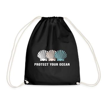 mer protection de l’environnement changement climatique sauver l’océan - Sac de sport léger - noir - Devant