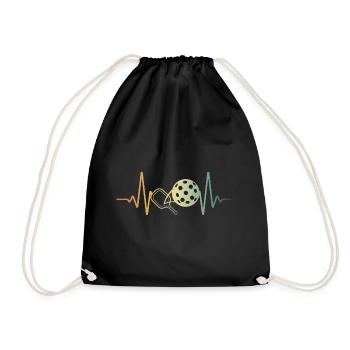 Pickleball Heartbeat Paddleball ECG Pulse - Sac de sport léger - noir - Devant