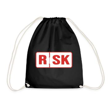 Climbing Alpinist Mountaineer Alpine Climbing Rope - Drawstring Bag - black - Front