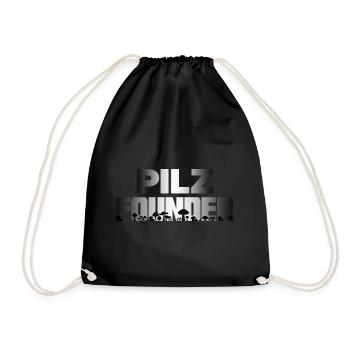 Pilzzeit Pilzsammler Pilzkenner sammelt Pilze - Turnbeutel - Schwarz - Vorne