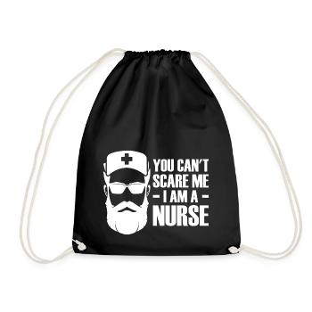 You Can't Scare Me I Am A Nurse - - Turnbeutel - Schwarz - Vorne