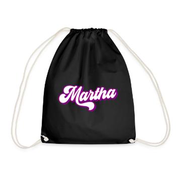 Martha | Colors changeable - Drawstring Bag - black - Front