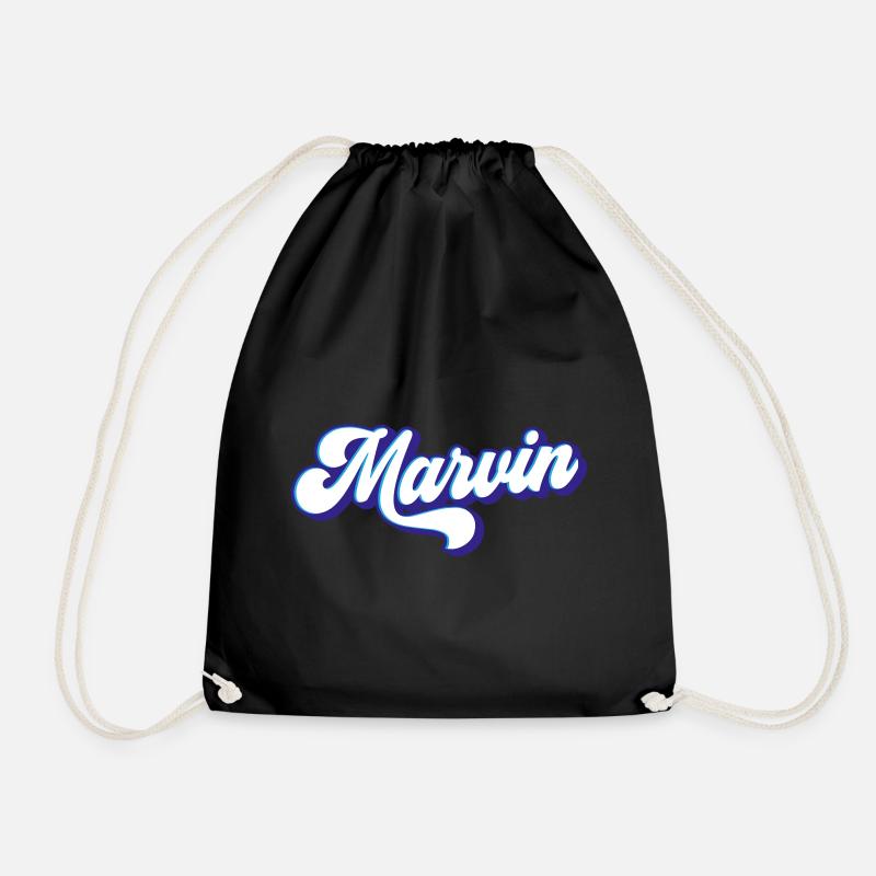 Marvin | Farben änderbar - Turnbeutel - Schwarz