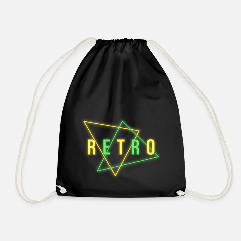 RETRO NEON - Turnbeutel - Schwarz
