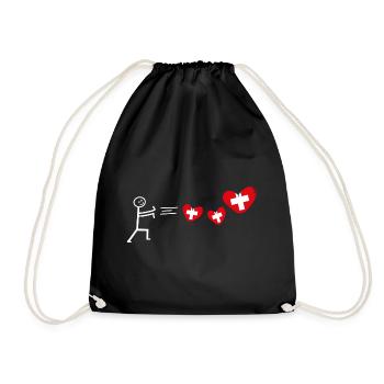 pays suisse suisse drapeau suisse suisse - Sac de sport léger - noir - Devant