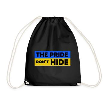 UKRAINE slava ukraini ukrainian heroes - Drawstring Bag - black - Front