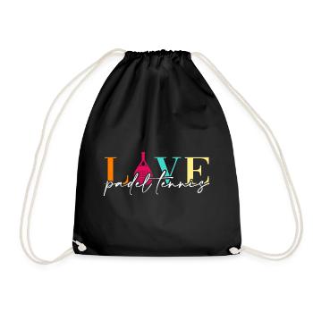 Padel Tennis Padel-Love Padel-Club - Drawstring Bag - black - Front