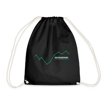 Mountain Hiking Alpinist Mountain Hiking Tightrope Hike - Drawstring Bag - black - Front