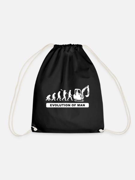 Baggerfahrer Shirts/Baggerfahrer Sprüche/Excavator - Turnbeutel - Schwarz
