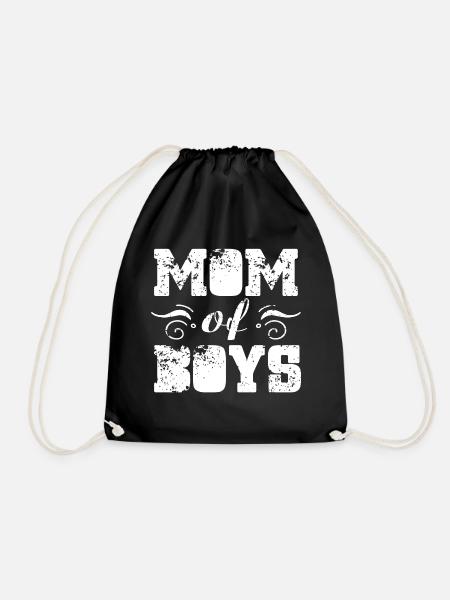 Mutter des Jungen-Shirts - Turnbeutel - Schwarz