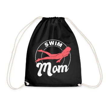 Swimmer Women Swimming Mother Swim Mom - Turnbeutel - Schwarz - Vorne