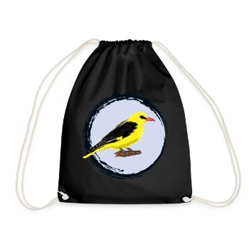 Pirol / Eurasian Golden Oriole II - Turnbeutel - Schwarz - Vorne