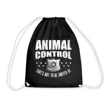 Agent de contrôle des animaux à ne pas renifler drôle - Sac de sport léger - noir - Devant