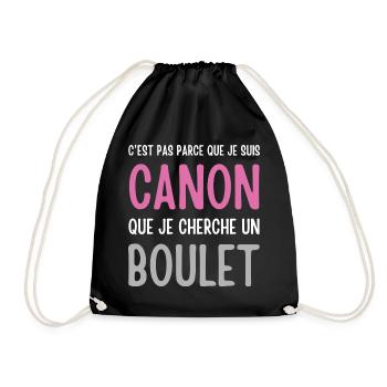Je suis canon mais je ne cherche pas un boulet - Sac de sport léger - noir - Devant