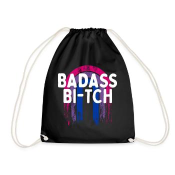 Badass Bi-tch Bisexuel LGBTQ Bi Pride LGBT - Sac de sport léger - noir - Devant
