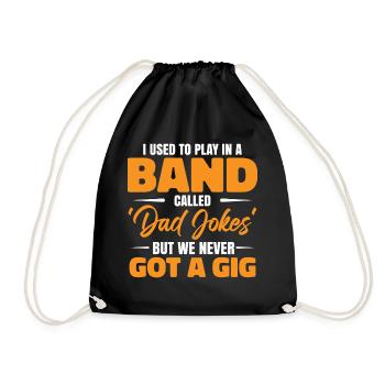 Pun Lover Papa Blagues Musique de groupe - Sac de sport léger - noir - Devant