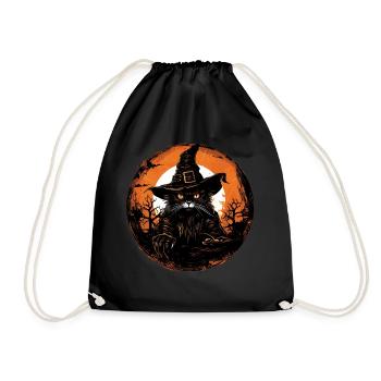 Halloween Pumpkin Cat - Petits monstres mignons - Sac de sport léger - noir - Devant