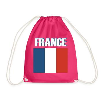 Drapeau de la France - Sac de sport léger - fuchsia - Devant
