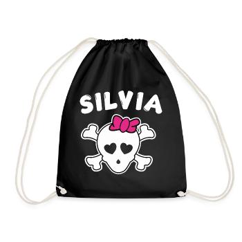 Pirate Silvia Design pour Filles et Femmes - Sac de sport léger - noir - Devant