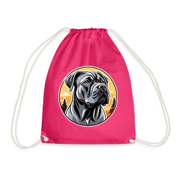 Cane Corso - Turnbeutel - Fuchsia - Vorne