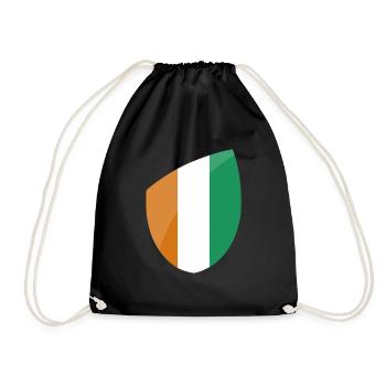 Côte d'Ivoire - Sac de sport léger - noir - Devant